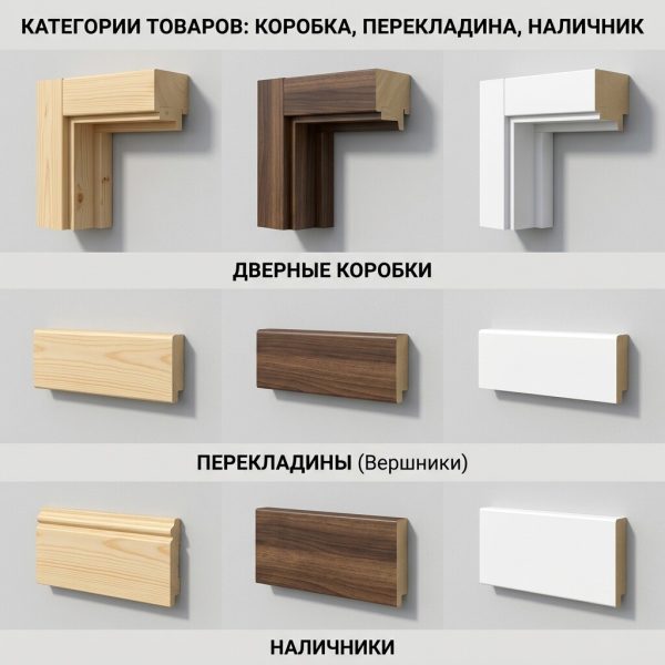 Коробка, перекладина, наличник