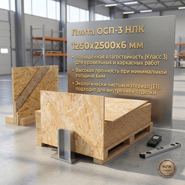 Плита OСП 3 1250х2500х6мм НЛК (шт)