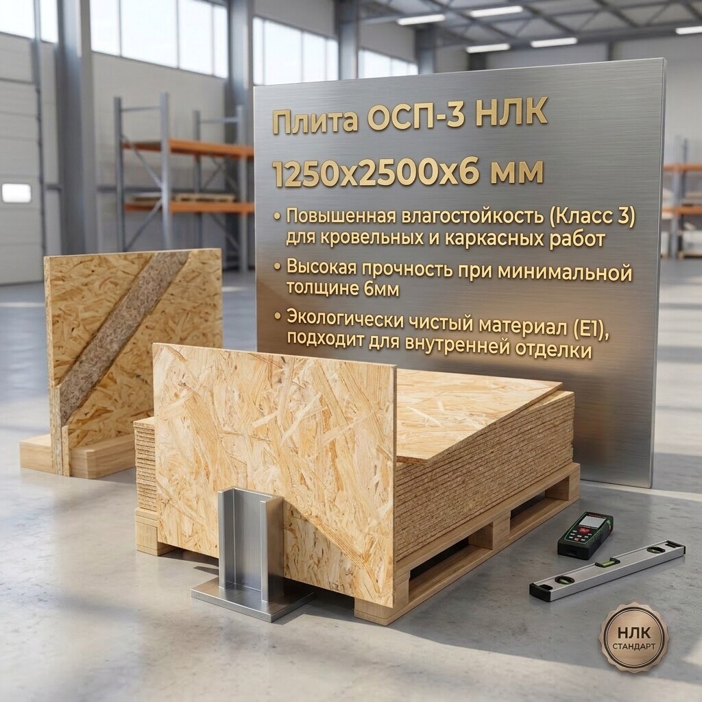 Плита OСП 3 1250х2500х6мм НЛК (шт)