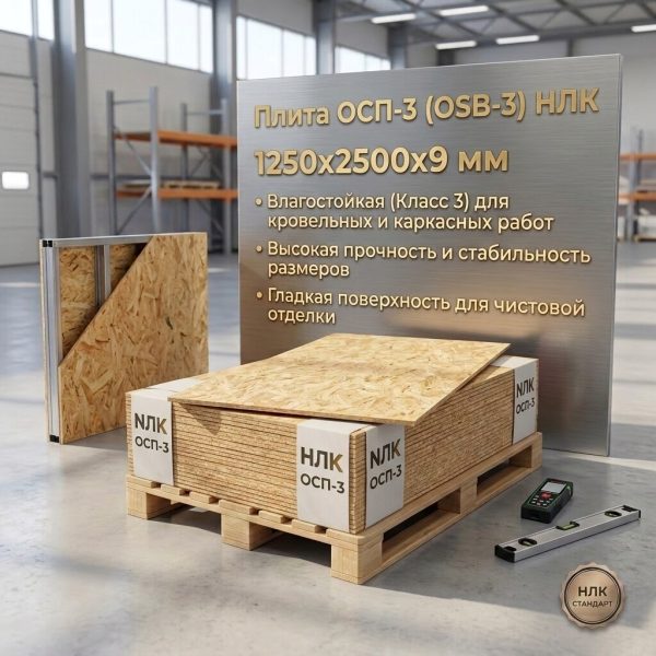 Плита OСП 3 1250х2500х9мм НЛК (шт)